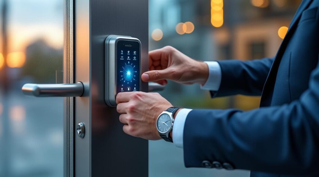 protégez votre domicile ou bureau avec une serrure biométrique digitale : installation facile, sécurité avancée et contrôle d’accès personnalisé pour une tranquillité d’esprit maximale.