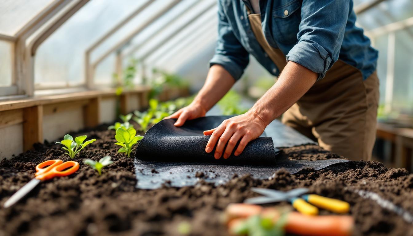 découvrez comment installer efficacement une toile de paillage dans votre serre de jardin pour protéger vos plantes, réduire les mauvaises herbes et optimiser l'humidité du sol.
