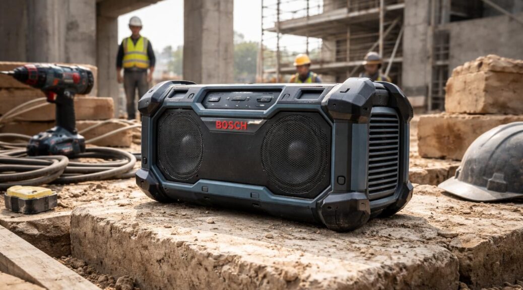 découvrez l'enceinte bluetooth bosch, spécialement conçue pour offrir un son haute fidélité robuste et résistant, idéale pour accompagner vos chantiers les plus exigeants.