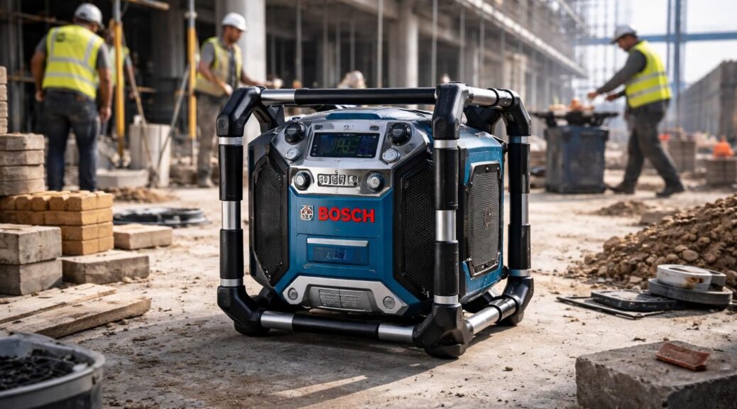 découvrez la radio de chantier bosch gml 50, conçue pour vous offrir un son haute fidélité robuste et résistant, idéal pour accompagner vos travaux en atelier ou sur chantier.
