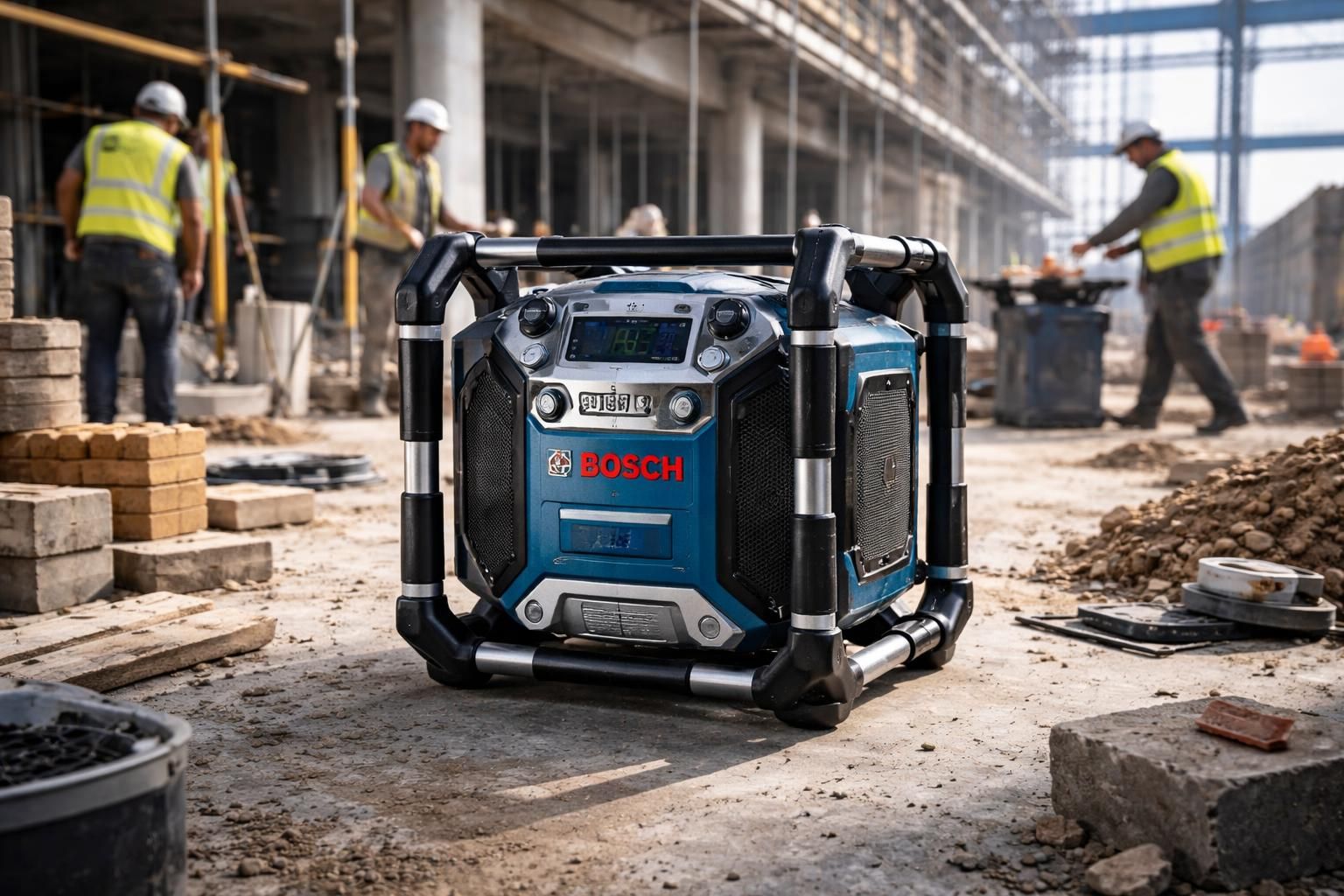 découvrez la radio de chantier bosch gml 50, conçue pour vous offrir un son haute fidélité robuste et résistant, idéal pour accompagner vos travaux en atelier ou sur chantier.
