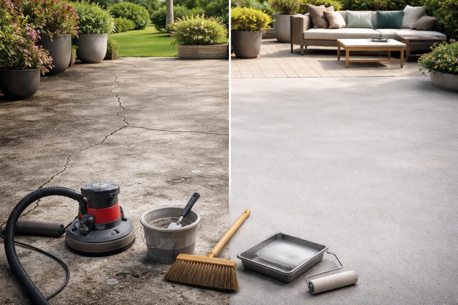 découvrez nos conseils pratiques pour la rénovation de votre terrasse en béton et redonnez vie à un sol fissuré grâce à des solutions efficaces et durables.