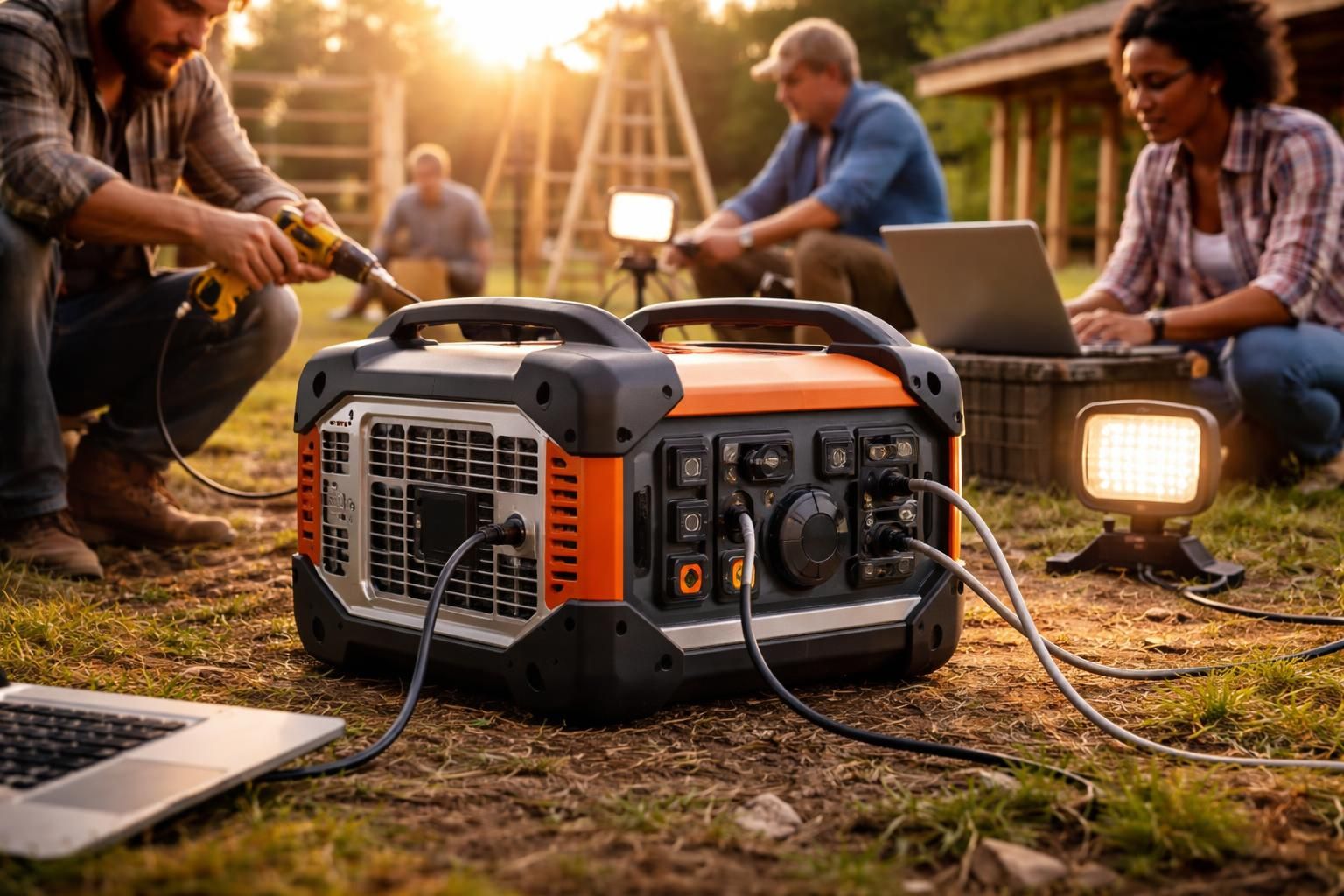 découvrez le groupe électrogène portatif, l'alternative idéale pour bénéficier d'une source d'électricité autonome et fiable à tout moment, pour tous vos projets où que vous soyez.