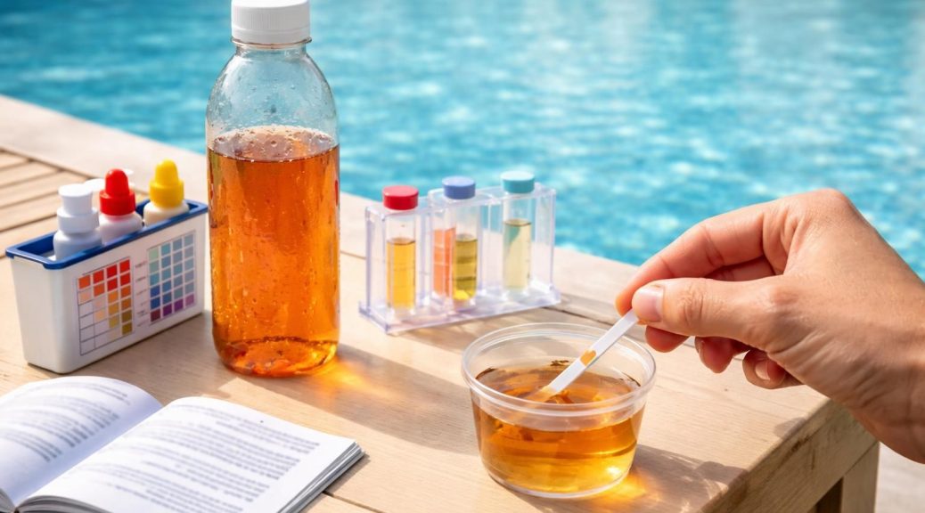 découvrez comment tester l'eau ferrugineuse de votre piscine et interpréter facilement les résultats pour assurer une eau propre et saine.