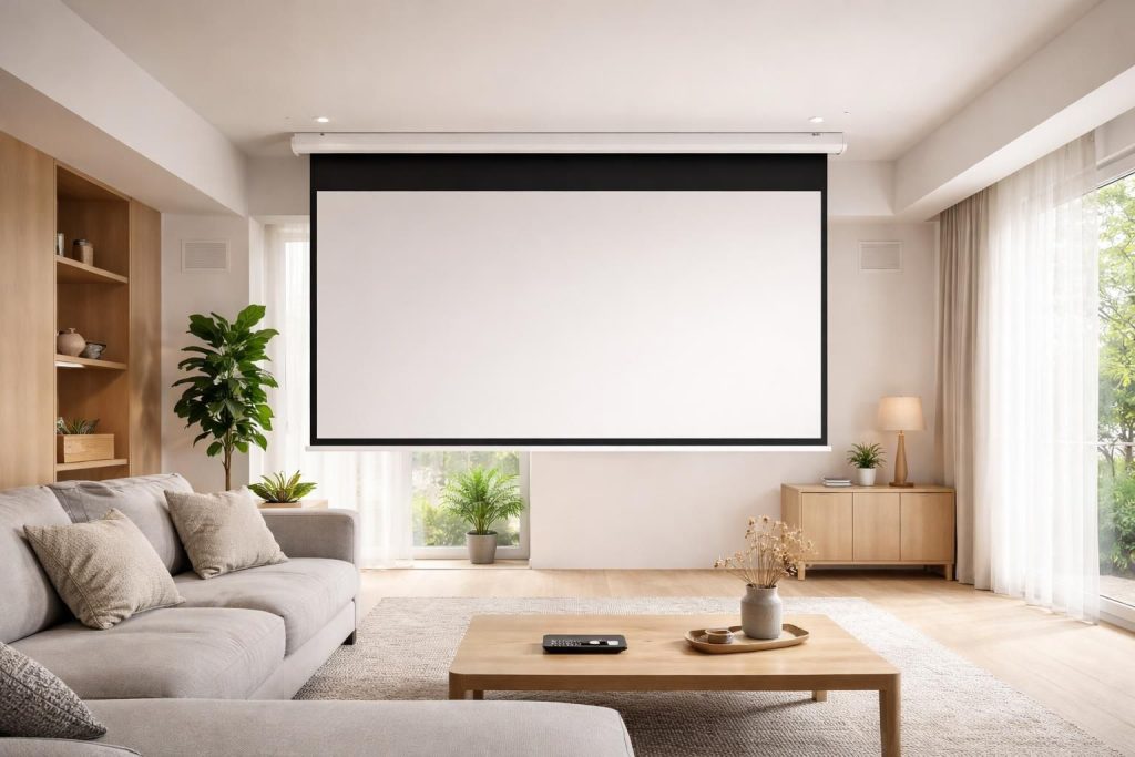 découvrez comment domotiser facilement votre écran de projection avec une descente automatique simple, sans complication ni installation complexe.