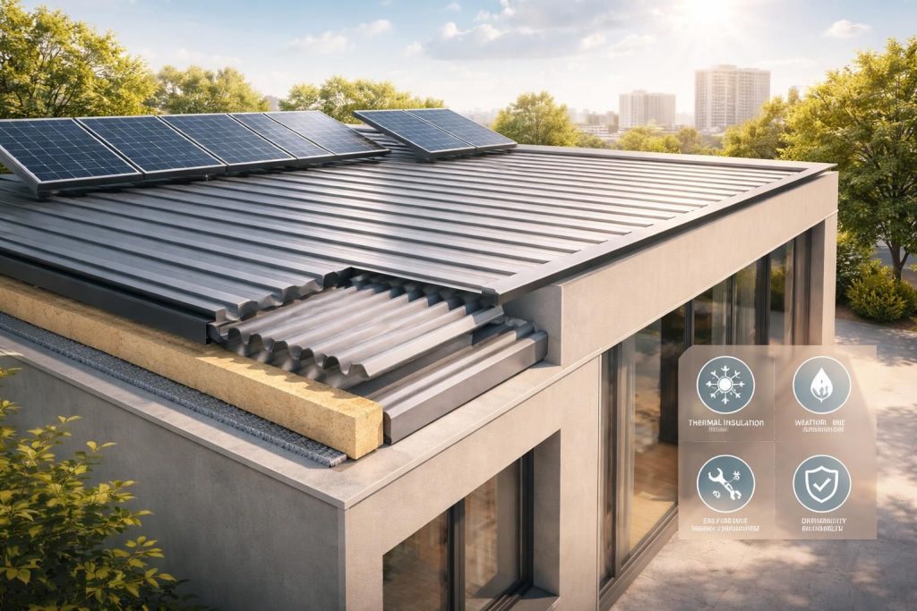 découvrez les avantages du schéma du toit plat bac acier et pourquoi il constitue un choix optimal pour votre construction grâce à sa durabilité, son esthétique moderne et sa facilité d'installation.
