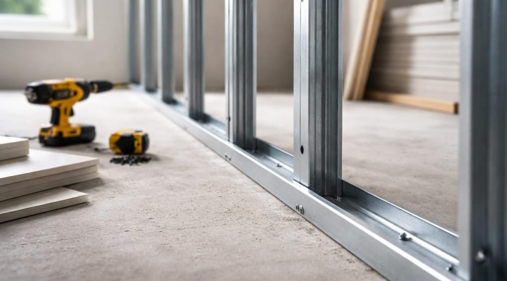 découvrez l'utilité du rail placo dans la construction des cloisons : support essentiel pour fixer les plaques de plâtre et garantir la solidité et la stabilité de vos murs.